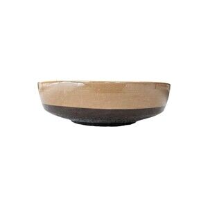 Vintage Franciscan Discovery Tahiti Serving Bowl MCM Brown Stoneware 9.5" USA